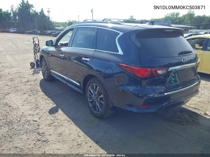 2019 Infiniti Qx60 Luxe VIN: 5N1DL0MM0KC503871 Lot: 45642142