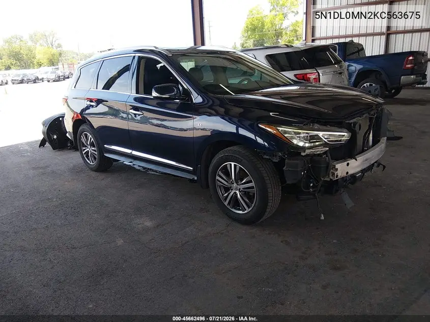 2019 Infiniti Qx60 Luxe VIN: 5N1DL0MN2KC563675 Lot: 45662496