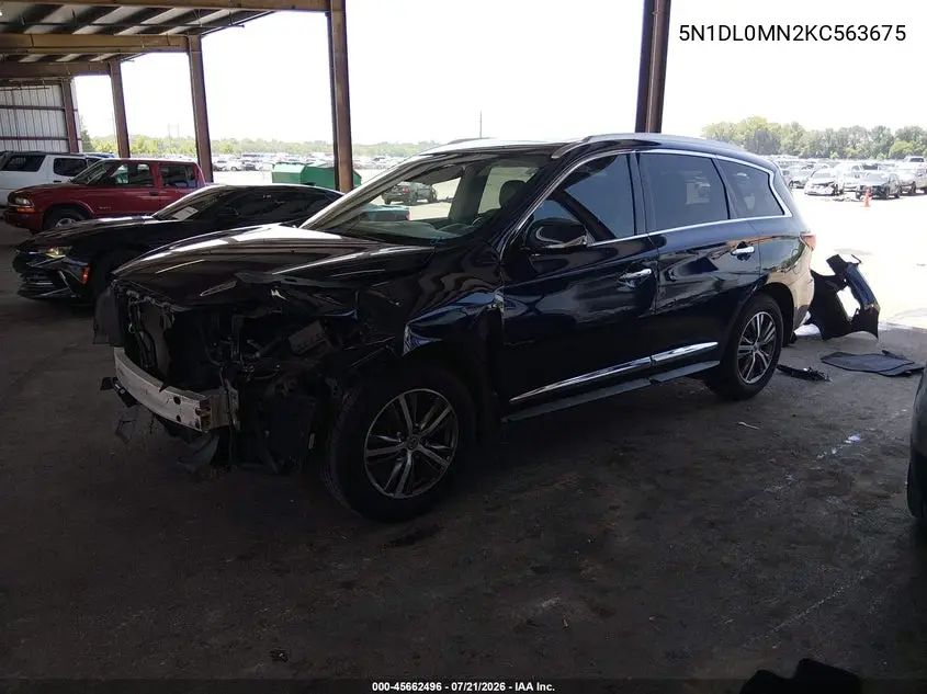 2019 Infiniti Qx60 Luxe VIN: 5N1DL0MN2KC563675 Lot: 45662496