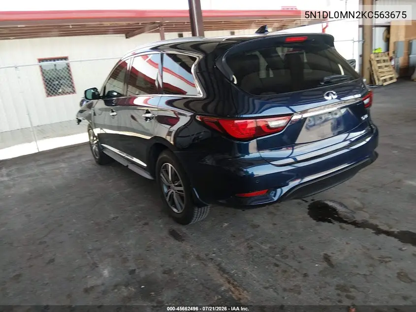 2019 Infiniti Qx60 Luxe VIN: 5N1DL0MN2KC563675 Lot: 45662496