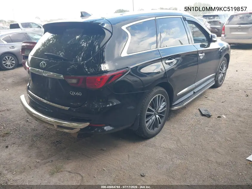 2019 Infiniti Qx60 Luxe VIN: 5N1DL0MM9KC519857 Lot: 45664765