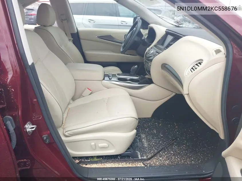 2019 Infiniti Qx60 Luxe VIN: 5N1DL0MM2KC558676 Lot: 45675380