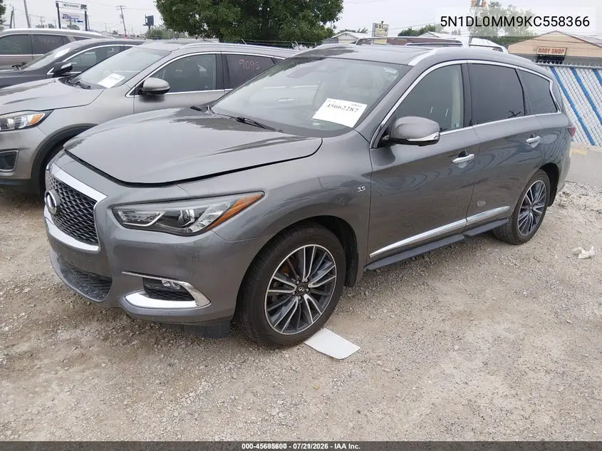 2019 Infiniti Qx60 Luxe VIN: 5N1DL0MM9KC558366 Lot: 45695600