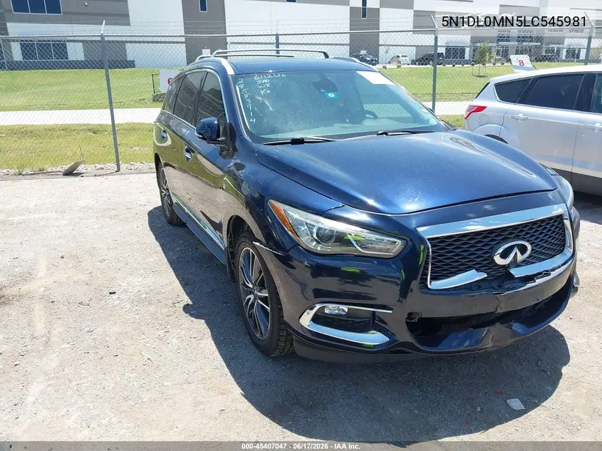 2020 Infiniti Qx60 Signature Edition VIN: 5N1DL0MN5LC545981 Lot: 45407047