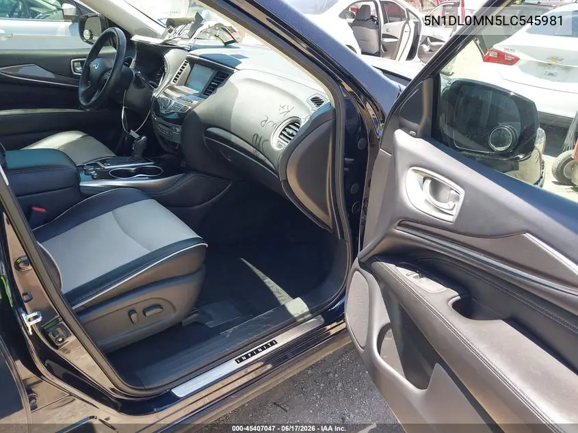 2020 Infiniti Qx60 Signature Edition VIN: 5N1DL0MN5LC545981 Lot: 45407047