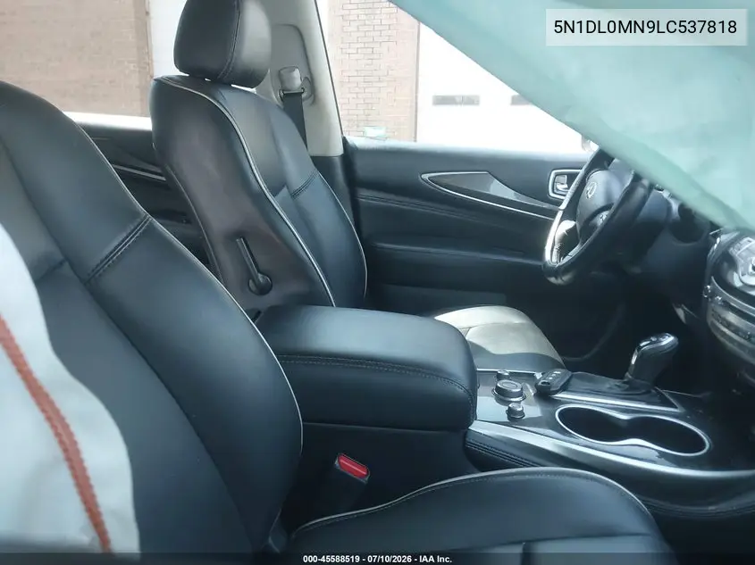 2020 Infiniti Qx60 Pure VIN: 5N1DL0MN9LC537818 Lot: 45588519