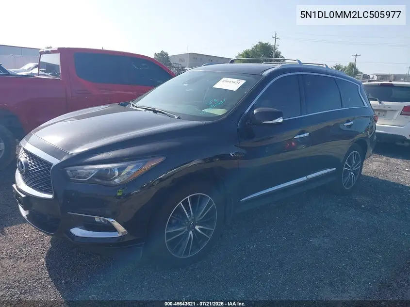 2020 Infiniti Qx60 Luxe Awd VIN: 5N1DL0MM2LC505977 Lot: 45643621