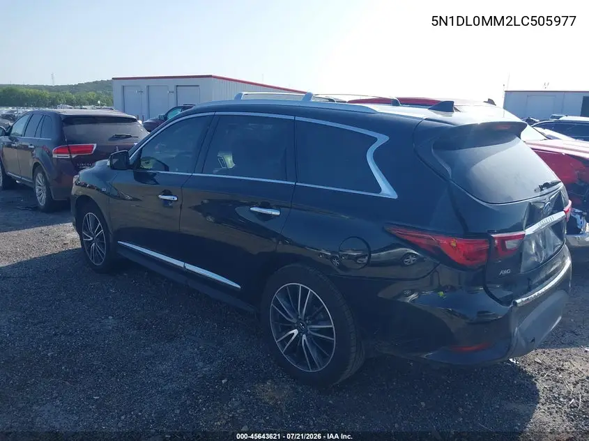 2020 Infiniti Qx60 Luxe Awd VIN: 5N1DL0MM2LC505977 Lot: 45643621