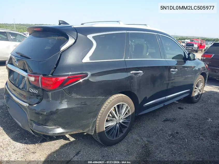 2020 Infiniti Qx60 Luxe Awd VIN: 5N1DL0MM2LC505977 Lot: 45643621