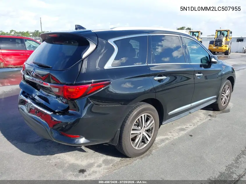 2020 Infiniti Qx60 Luxe Awd VIN: 5N1DL0MM2LC507955 Lot: 45672439