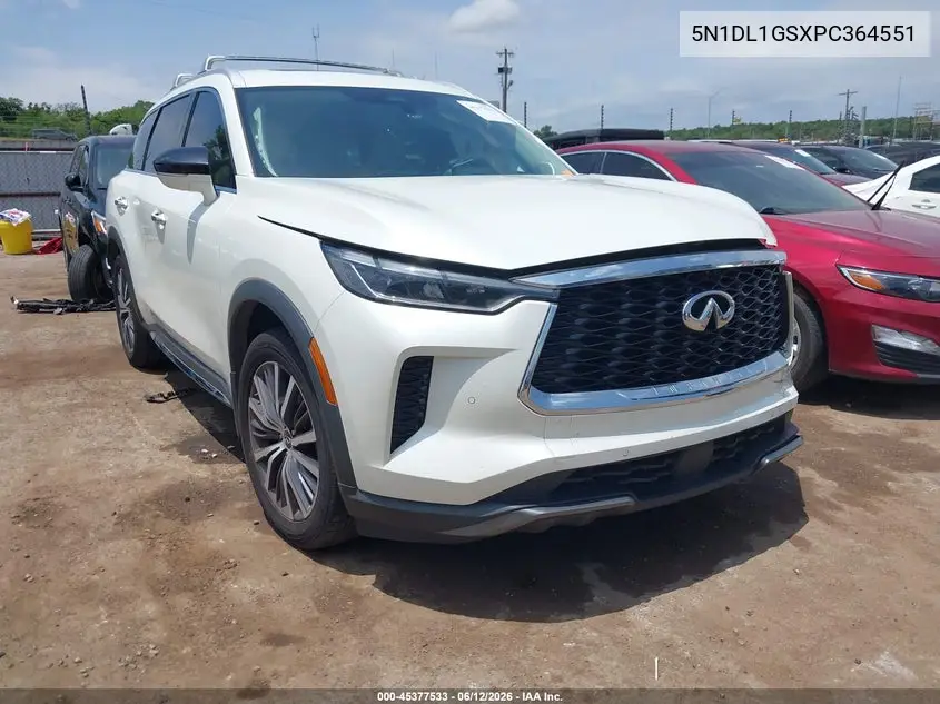 2023 Infiniti Qx60 Sensory Awd VIN: 5N1DL1GSXPC364551 Lot: 45377533