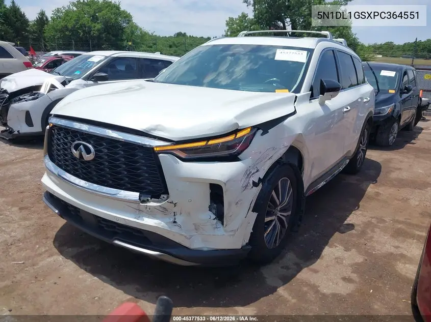 2023 Infiniti Qx60 Sensory Awd VIN: 5N1DL1GSXPC364551 Lot: 45377533