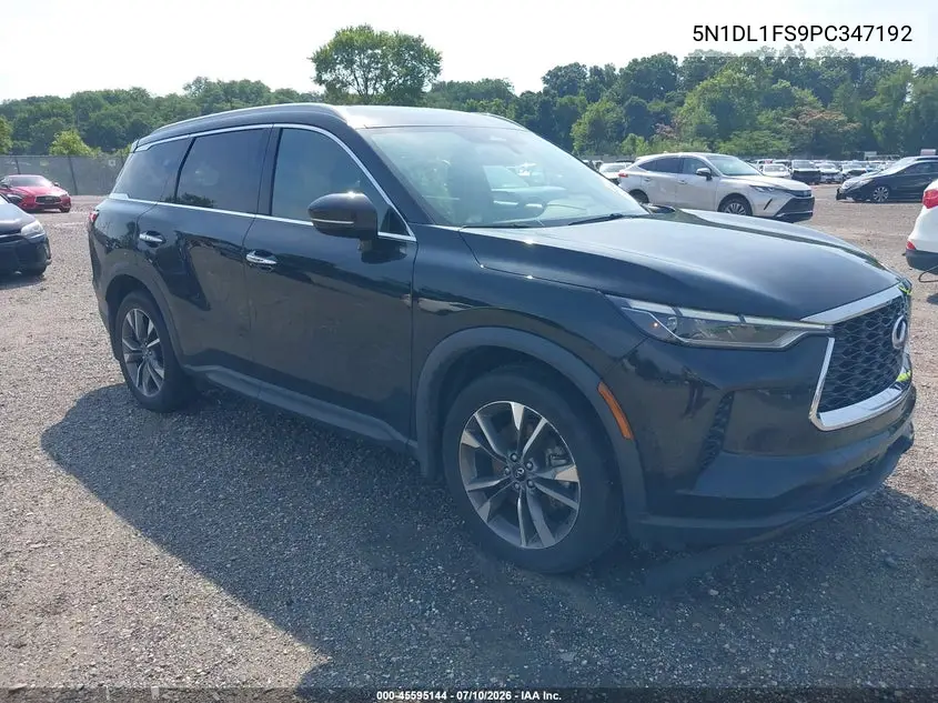 2023 Infiniti Qx60 Luxe Awd VIN: 5N1DL1FS9PC347192 Lot: 45595144