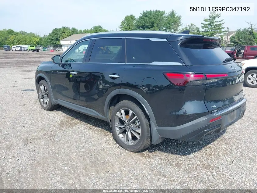 2023 Infiniti Qx60 Luxe Awd VIN: 5N1DL1FS9PC347192 Lot: 45595144