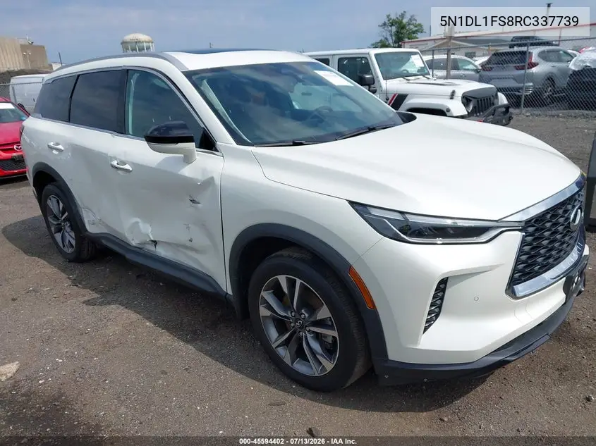 2024 Infiniti Qx60 Luxe Awd VIN: 5N1DL1FS8RC337739 Lot: 45594402