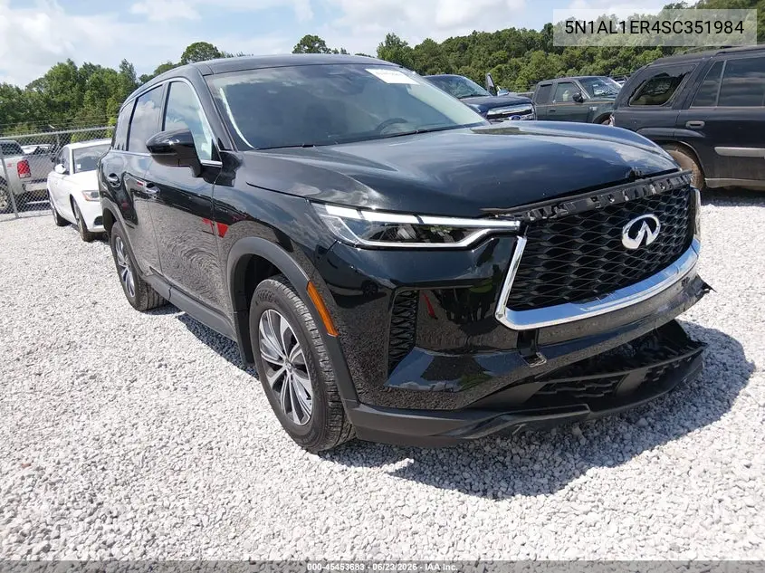 2025 Infiniti Qx60 Pure VIN: 5N1AL1ER4SC351984 Lot: 45453683