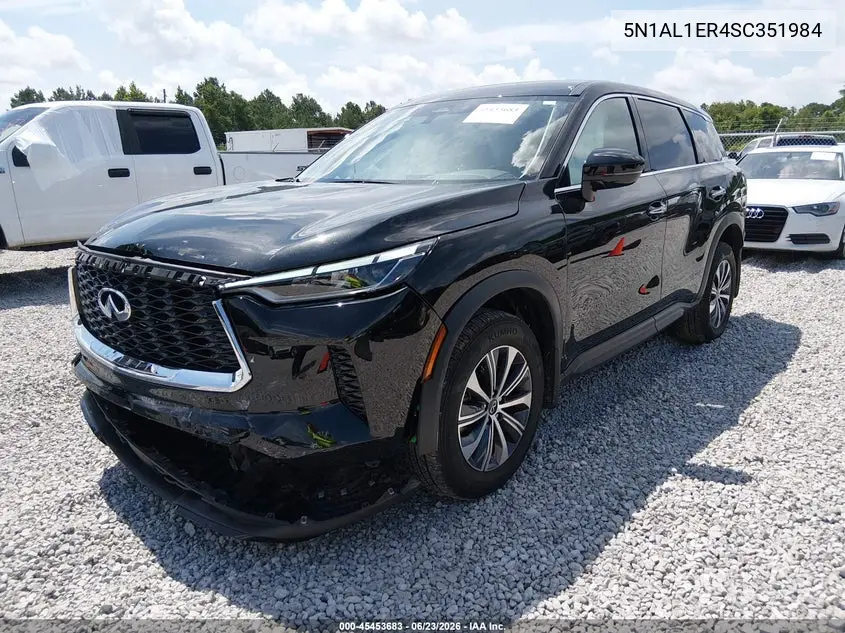 2025 Infiniti Qx60 Pure VIN: 5N1AL1ER4SC351984 Lot: 45453683