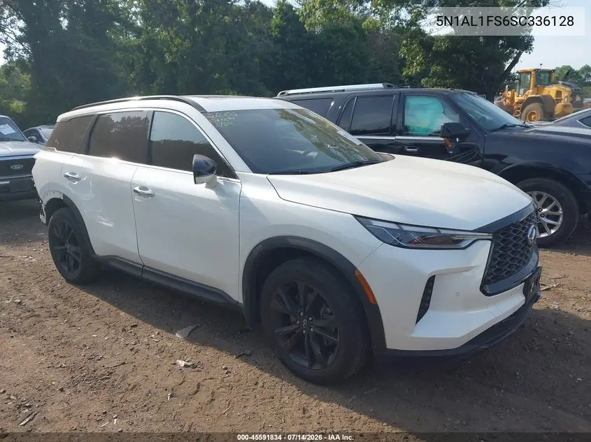 2025 Infiniti Qx60 Luxe Awd VIN: 5N1AL1FS6SC336128 Lot: 45591834