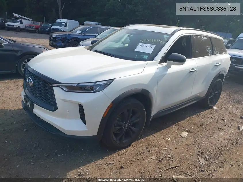 2025 Infiniti Qx60 Luxe Awd VIN: 5N1AL1FS6SC336128 Lot: 45591834