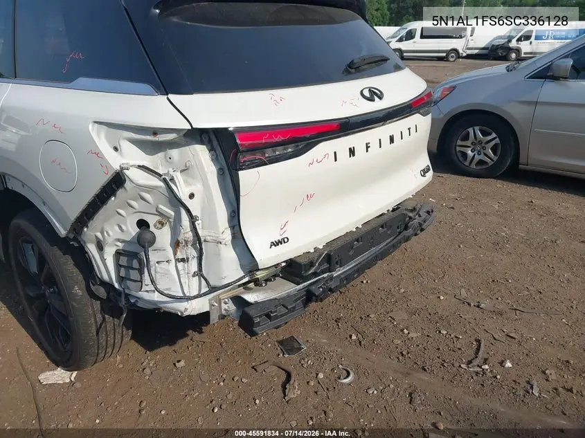 2025 Infiniti Qx60 Luxe Awd VIN: 5N1AL1FS6SC336128 Lot: 45591834
