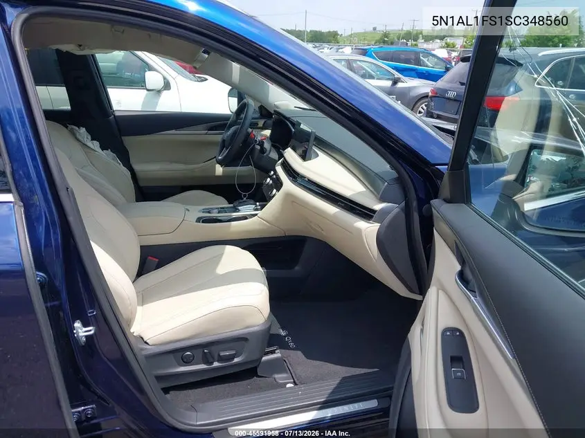 2025 Infiniti Qx60 Luxe Awd VIN: 5N1AL1FS1SC348560 Lot: 45591958