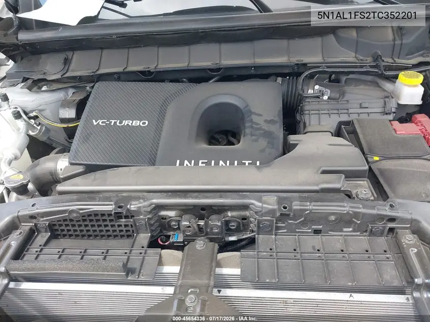 2026 Infiniti Qx60 Luxe Awd VIN: 5N1AL1FS2TC352201 Lot: 45654336