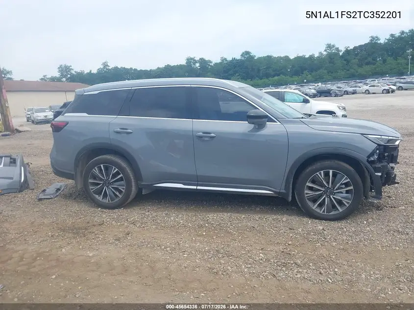 2026 Infiniti Qx60 Luxe Awd VIN: 5N1AL1FS2TC352201 Lot: 45654336