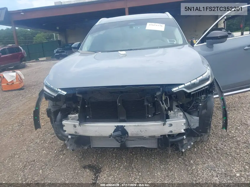 2026 Infiniti Qx60 Luxe Awd VIN: 5N1AL1FS2TC352201 Lot: 45654336