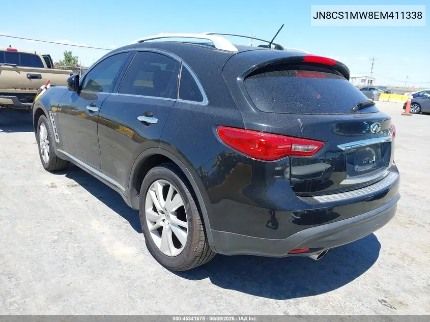 2014 Infiniti Qx70 VIN: JN8CS1MW8EM411338 Lot: 45341678