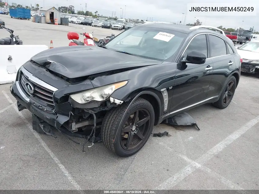 2014 Infiniti Qx70 VIN: JN8CS1MU8EM450249 Lot: 45403641