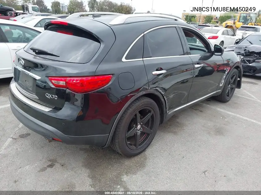 2014 Infiniti Qx70 VIN: JN8CS1MU8EM450249 Lot: 45403641