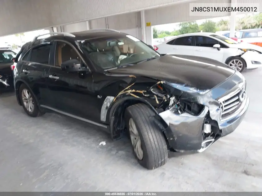2014 Infiniti Qx70 VIN: JN8CS1MUXEM450012 Lot: 45536556