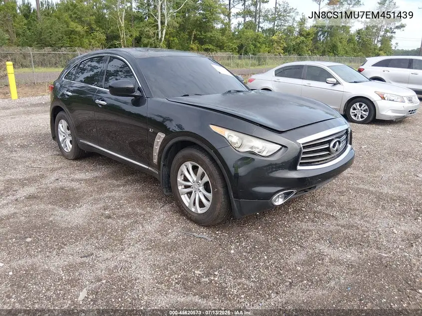 2014 Infiniti Qx70 VIN: JN8CS1MU7EM451439 Lot: 45620573