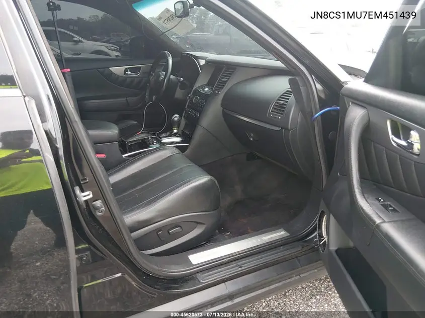 2014 Infiniti Qx70 VIN: JN8CS1MU7EM451439 Lot: 45620573