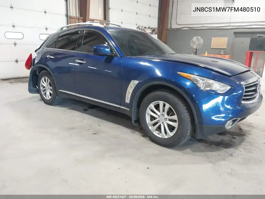 2015 Infiniti Qx70 VIN: JN8CS1MW7FM480510 Lot: 45231427