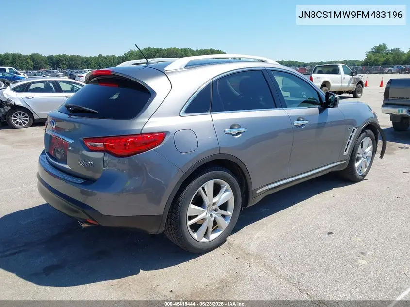 2015 Infiniti Qx70 VIN: JN8CS1MW9FM483196 Lot: 45419444