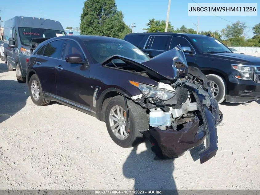 2017 Infiniti Qx70 VIN: JN8CS1MW9HM411286 Lot: 37774864