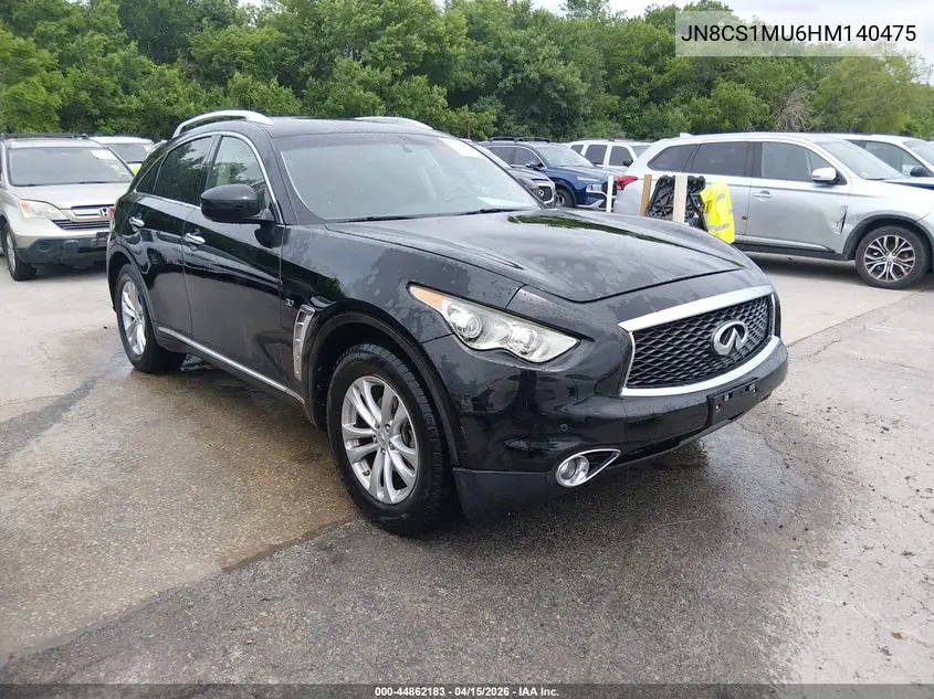 2017 Infiniti Qx70 VIN: JN8CS1MU6HM140475 Lot: 44862183