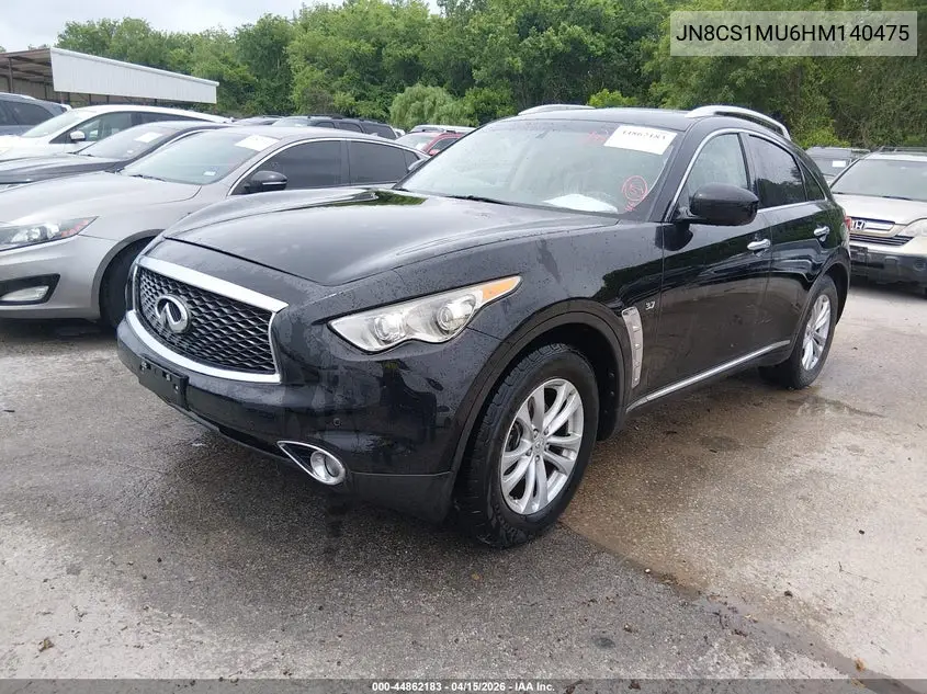 2017 Infiniti Qx70 VIN: JN8CS1MU6HM140475 Lot: 44862183