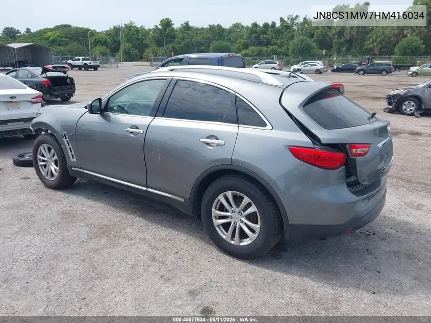 2017 Infiniti Qx70 VIN: JN8CS1MW7HM416034 Lot: 45077634