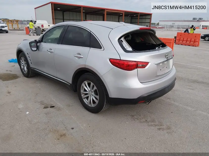2017 Infiniti Qx70 VIN: JN8CS1MW4HM415200 Lot: 45113943