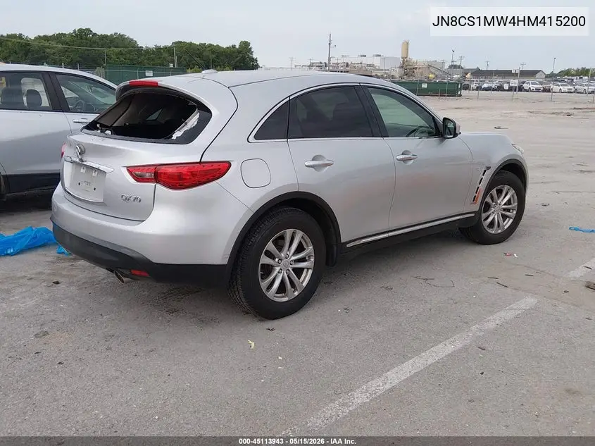 2017 Infiniti Qx70 VIN: JN8CS1MW4HM415200 Lot: 45113943