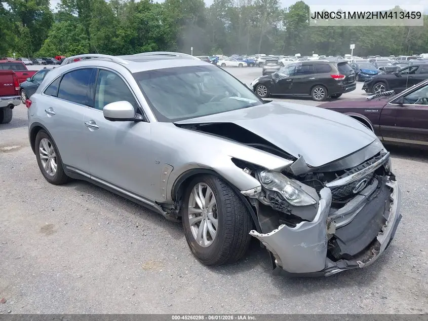 2017 Infiniti Qx70 VIN: JN8CS1MW2HM413459 Lot: 45260298