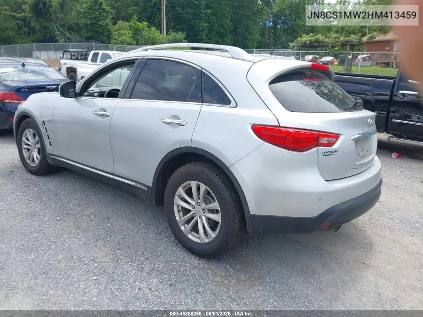 2017 Infiniti Qx70 VIN: JN8CS1MW2HM413459 Lot: 45260298