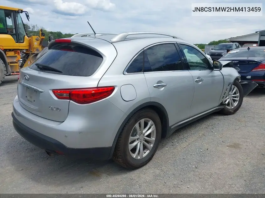 2017 Infiniti Qx70 VIN: JN8CS1MW2HM413459 Lot: 45260298