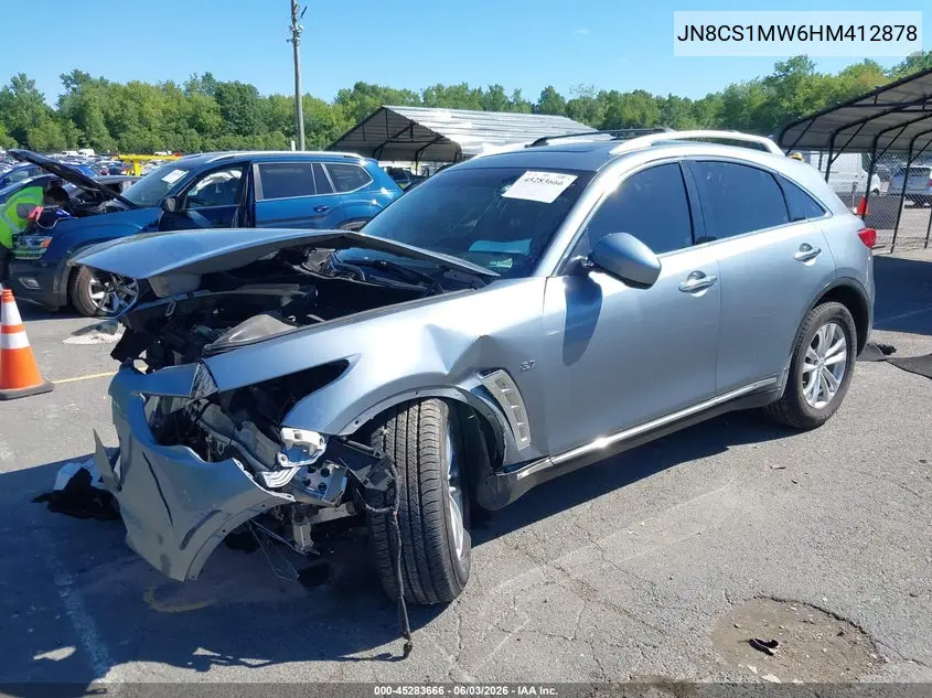 2017 Infiniti Qx70 VIN: JN8CS1MW6HM412878 Lot: 45283666