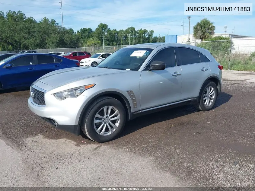 2017 Infiniti Qx70 VIN: JN8CS1MU4HM141883 Lot: 45397875