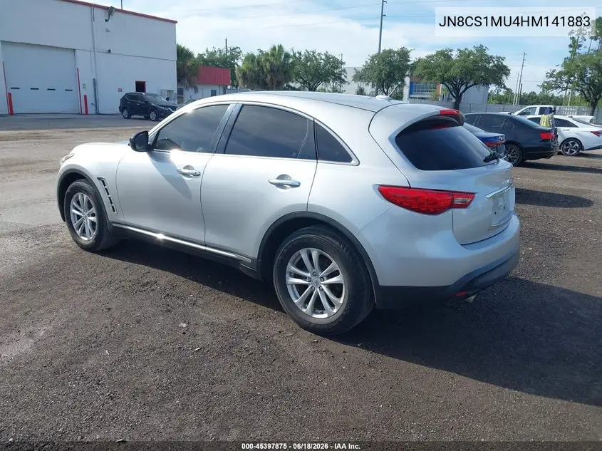 2017 Infiniti Qx70 VIN: JN8CS1MU4HM141883 Lot: 45397875