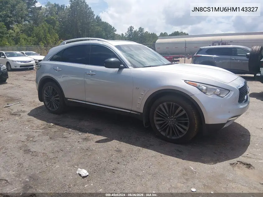 2017 Infiniti Qx70 VIN: JN8CS1MU6HM143327 Lot: 45452524
