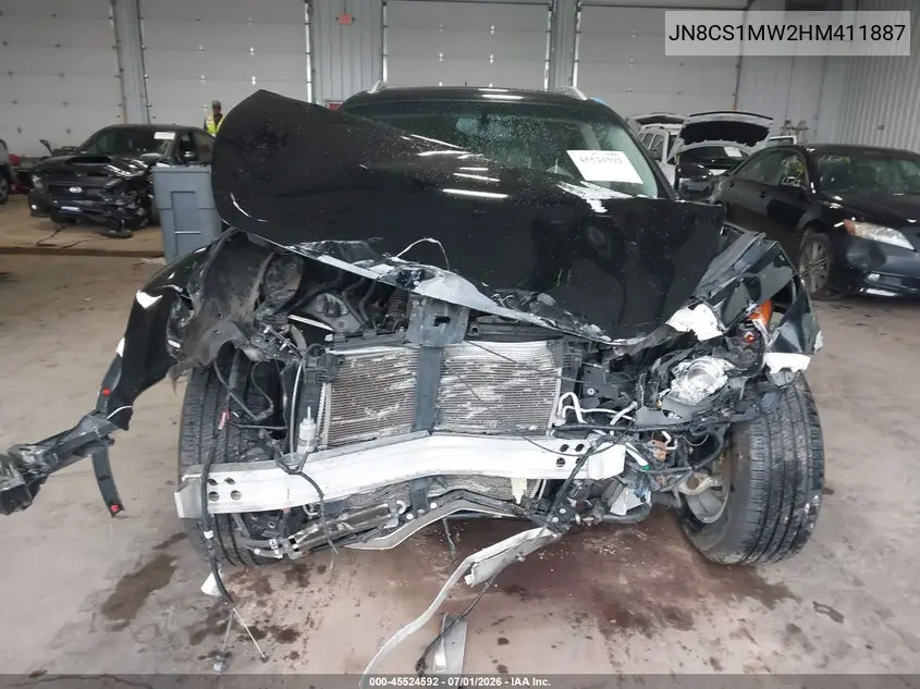 2017 Infiniti Qx70 VIN: JN8CS1MW2HM411887 Lot: 45524592